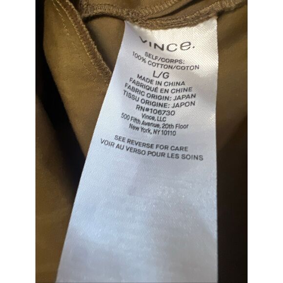 Vince Women's Gold High Waisted Velvet Cotton Pull On Maxi Skirt Size Large NWOT - Picture 11 of 12